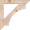 Ekena Millwork Westlake Traditional Smooth Bracket w/ Offset Brace, Douglas Fir, 5 1/2"W x 32"D x 32"H BKT0604X32X32WTL01SDF - alternate 4